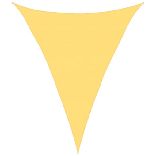 vidaXL Żagiel przeciwsłoneczny, 160 g/m², beżowy, 5x6x6 m, HDPE