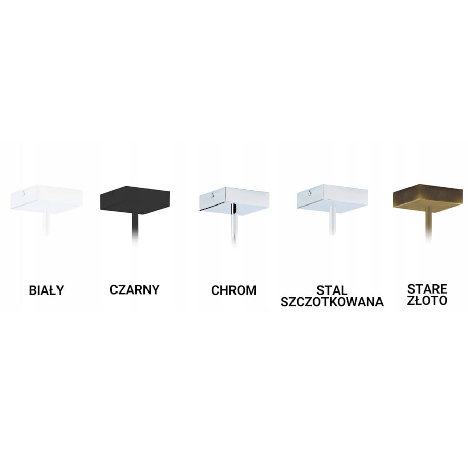 Lampa żyrandol plafon sufitowa z abażurem kwadrat MOTO P1