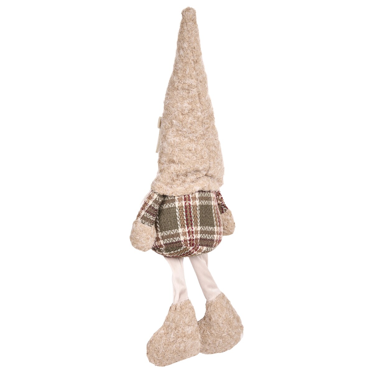 Zestaw 2 dekoracji świątecznych ILOMANTSI 35/38 cm Krasnal Beżowy