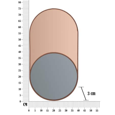 Lustro dekoracyjne 75x40 cm BICOLORE