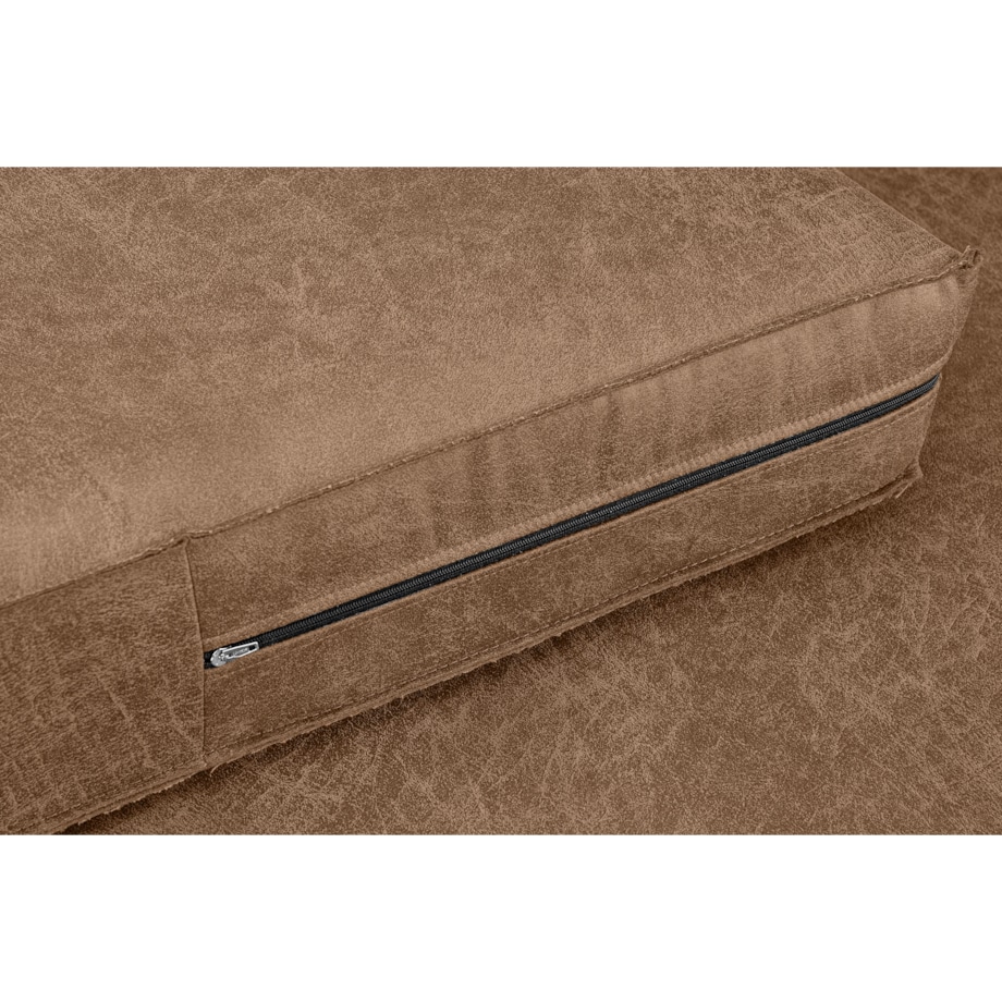 KONSIMO INVIA Wygodne krzesło w industrialnym stylu koloru brązowego