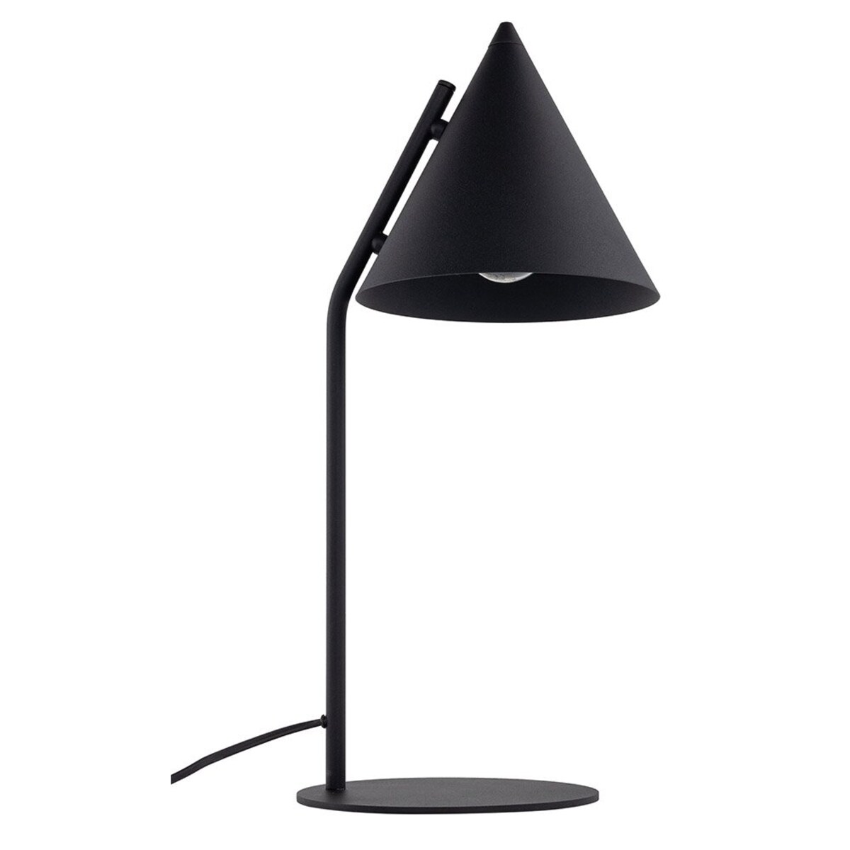 Lampa biurkowa TK Lighting CONO BLACK 16009 czarna E27 49 cm metalowa do pracy i czytania