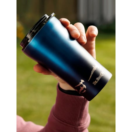 Kubek termiczny na kawę Dr.Bacty Apollo 2.0 - Rekin - 360 ml - Monaco Blue