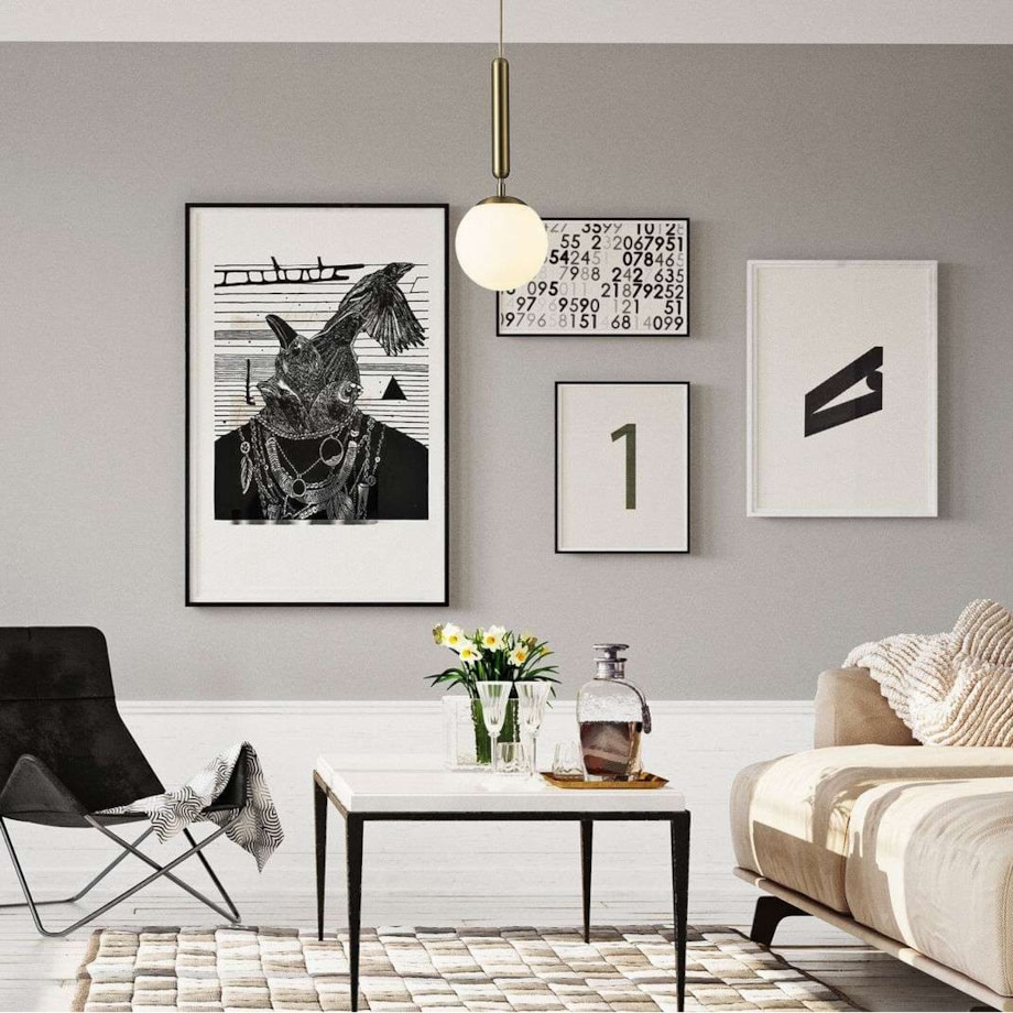 Modernistyczna LAMPA wisząca DIVINA 5352 Rabalux szklana OPRAWA kula ZWIS ball złota biała