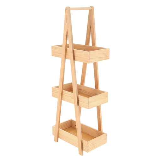 Wąski regał bambusowy JAPANDI, Bambus/MDF, 19 x 30 x 81 cm