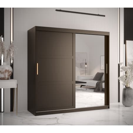 Szafa przesuwna Garderoba RAMIRO 2 180 gł. 62 czarny