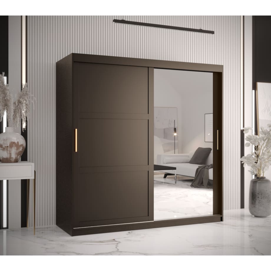 Szafa przesuwna Garderoba RAMIRO 2 180 gł. 62 czarny