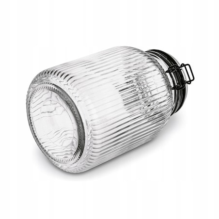 4x Słoik szklany pojemnik na jedzenie makaron grzyby ciastka 1,9 L KLIPS