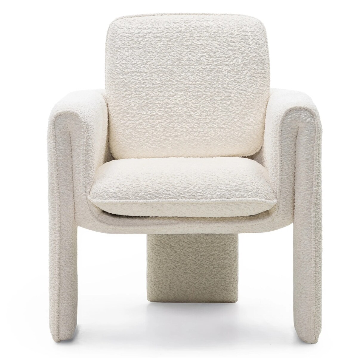 Krzesło tapicerowane CAMPINO białe 94,5x75x75 cm