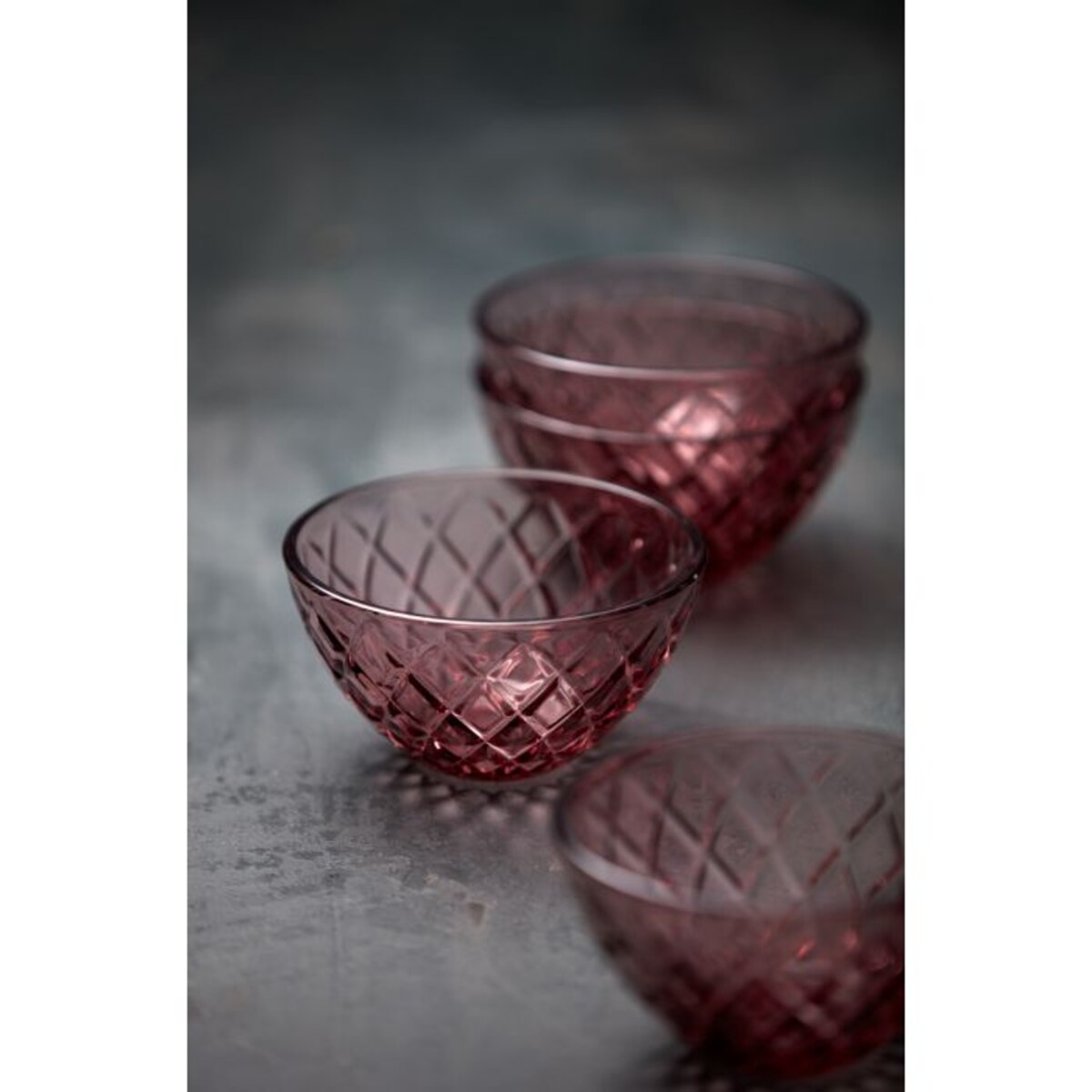 Miska Sorrento 12 cm 4 sztuki różowa 29034