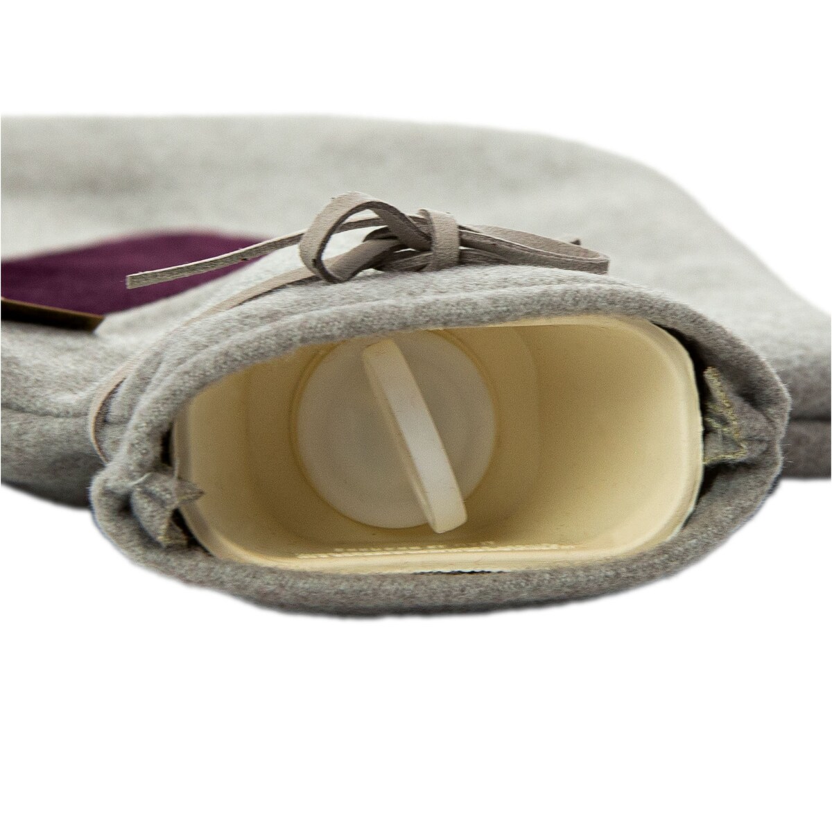 Termofor Duży 1.75L W Pokrowcu W Sweterku Ogrzewacz Na Wodę Serce Szary