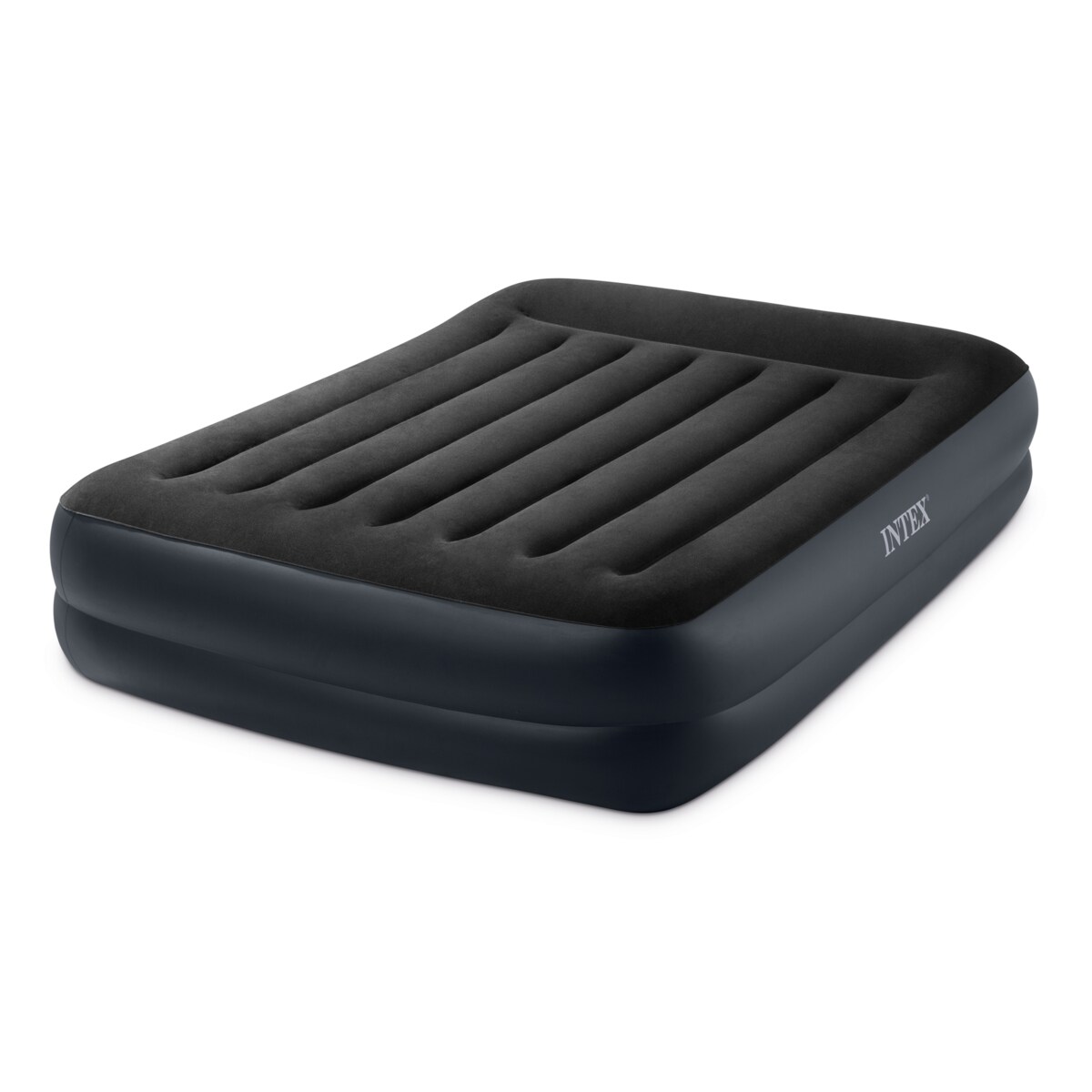 Materac dmuchany Intex dwuosobowy z wbudowaną pompką 203x152x42 cm