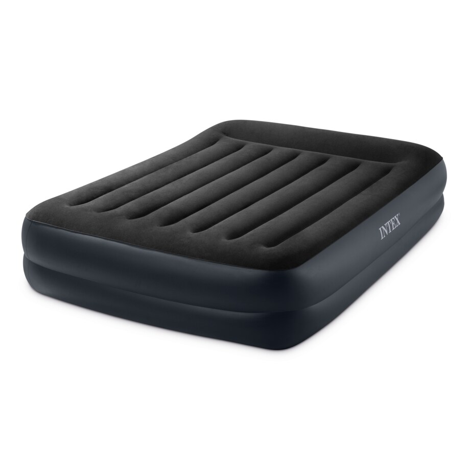 Materac dmuchany Intex dwuosobowy z wbudowaną pompką 203x152x42 cm