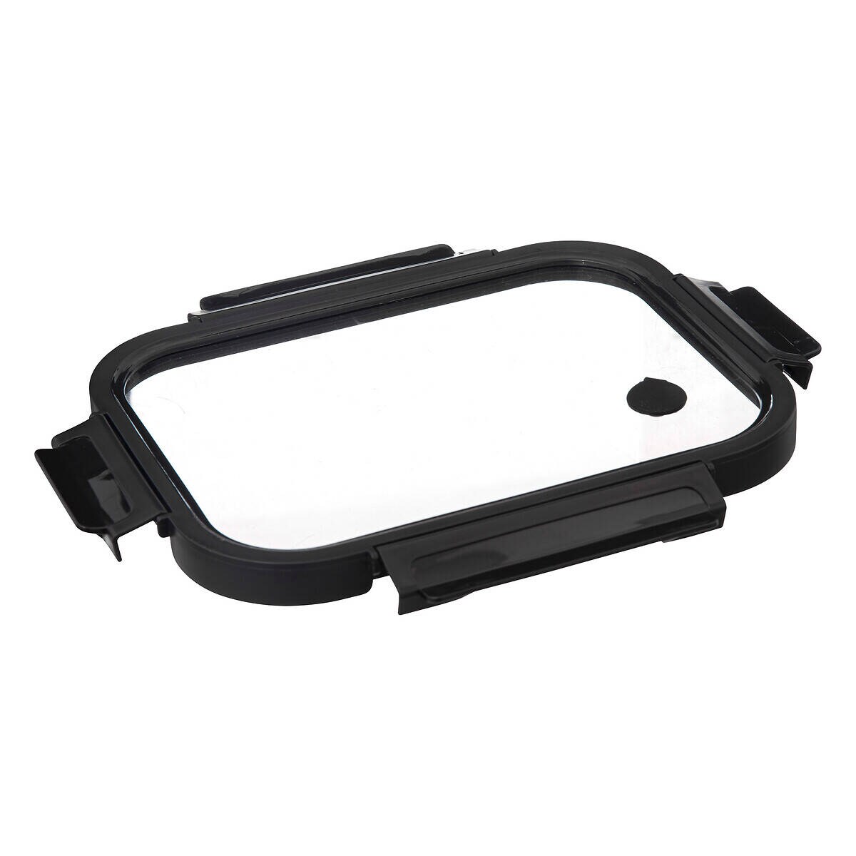 Szklany pojemnik na żywność z hermetyczną pokrywką, transparentny