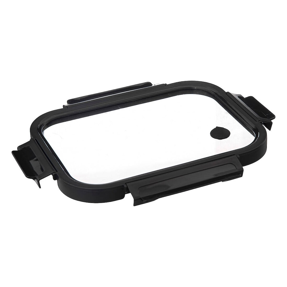 Szklany pojemnik na żywność z hermetyczną pokrywką, transparentny