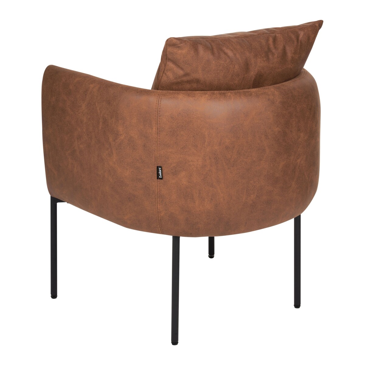 Fotel MALMOS Ekoskóra Brązowy