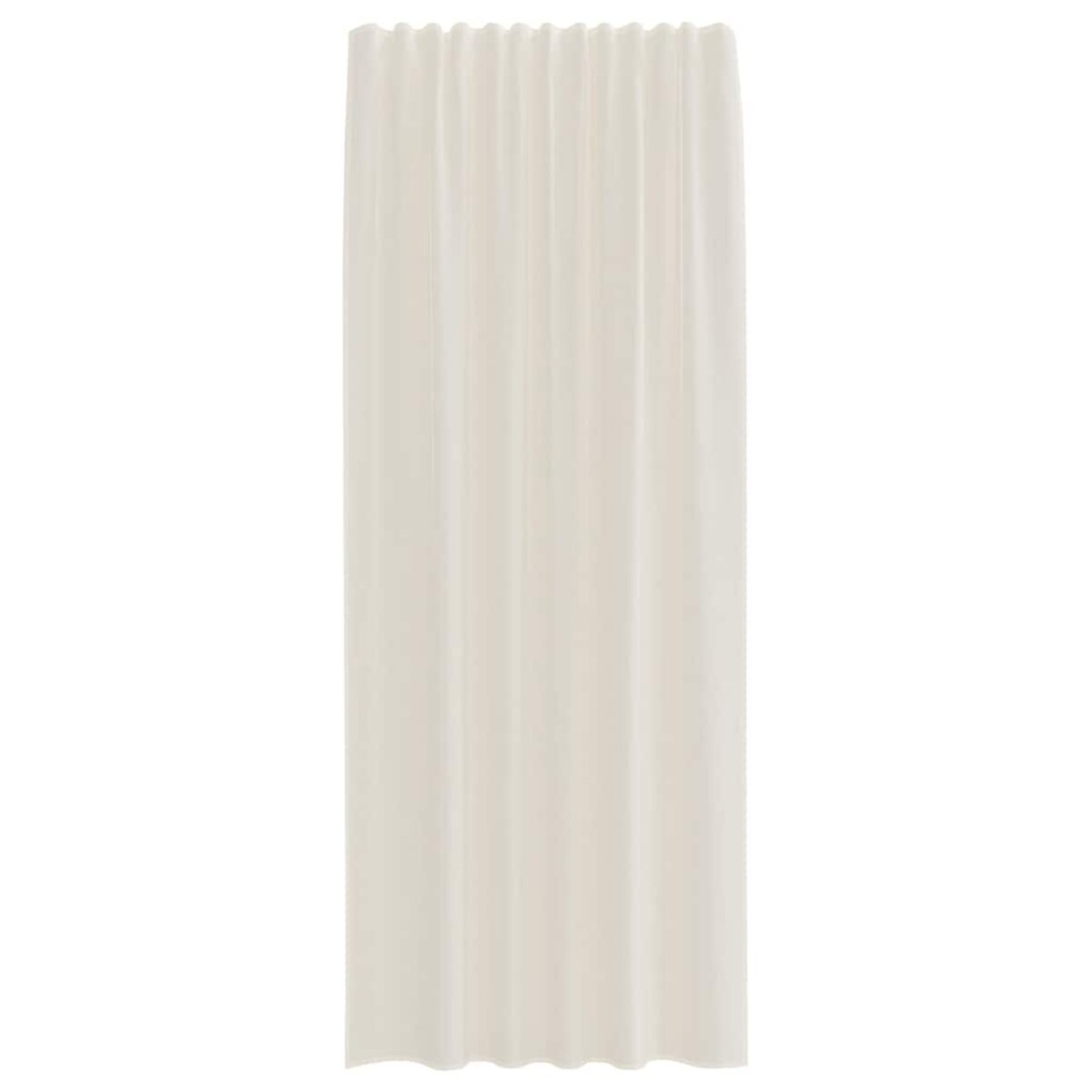 vidaXL Zasłony woalowe z kieszeniami na drążek 2 szt. Kremowe