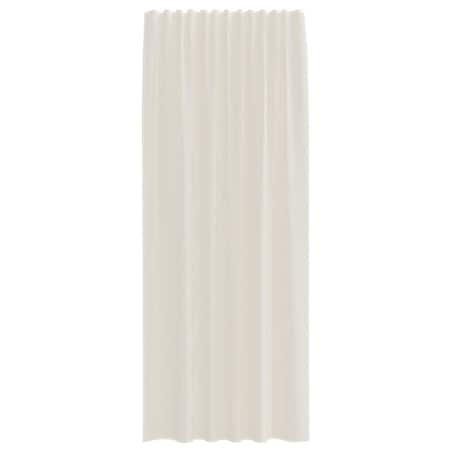 vidaXL Zasłony woalowe z kieszeniami na drążek 2 szt. Kremowe