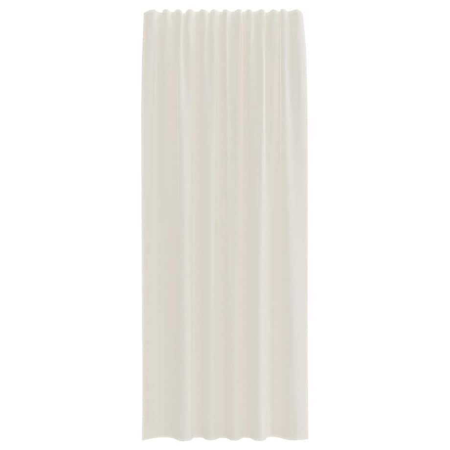 vidaXL Zasłony woalowe z kieszeniami na drążek 2 szt. Kremowe