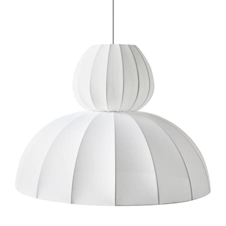 Lampa wisząca GOELETTE Jedwab syntetyczny Biały