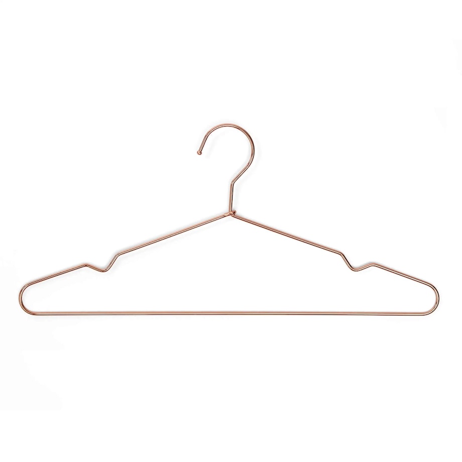 Zestaw 5 wieszaków w kolorze miedzianym Rayen