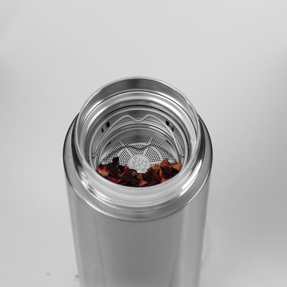 Inteligentny termos stalowy 0.45L z wskaźnikiem temperatury LED BERLINGER HAUS Rose Gold