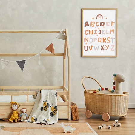 Plakat dla dzieci Liczby boho 3 20x30