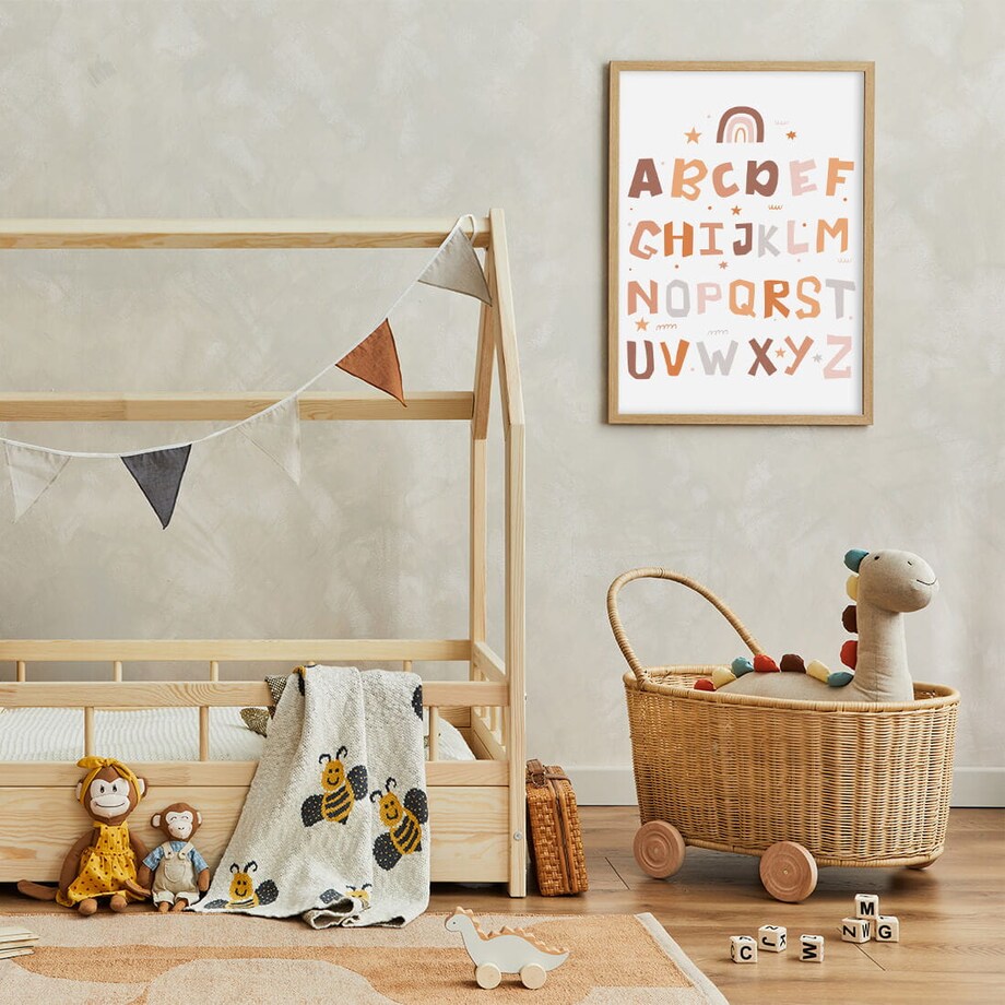 Plakat dla dzieci Liczby boho 3 20x30