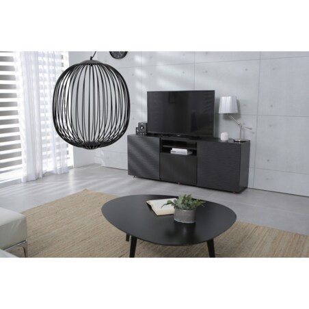 Lampa Wisząca Loft Industrial Czarna Metalowa Led