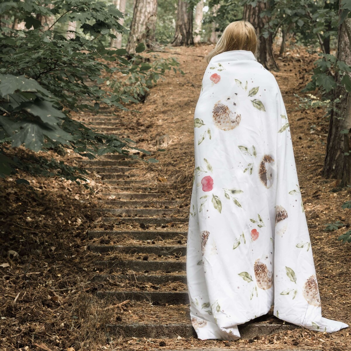 Pościel Jeże 160x200 cm + 2 x 70x80 cm