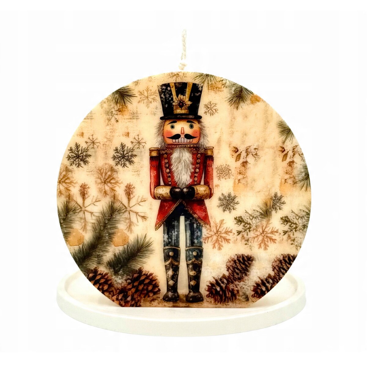 Dziadek do Orzechów Prezent Święta Dekoracja Świąteczna Świeca Sojowa EKO