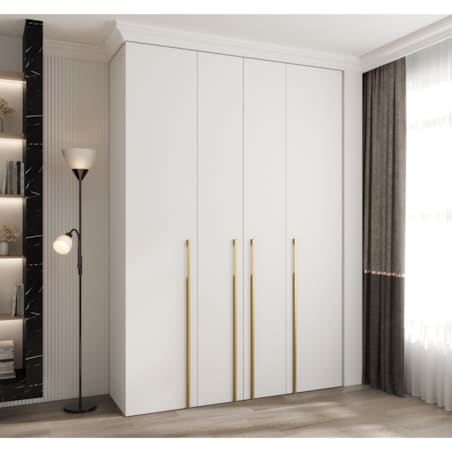 Szafa czterodrzwiowa Como 3 170 gł.40 biały+złoty