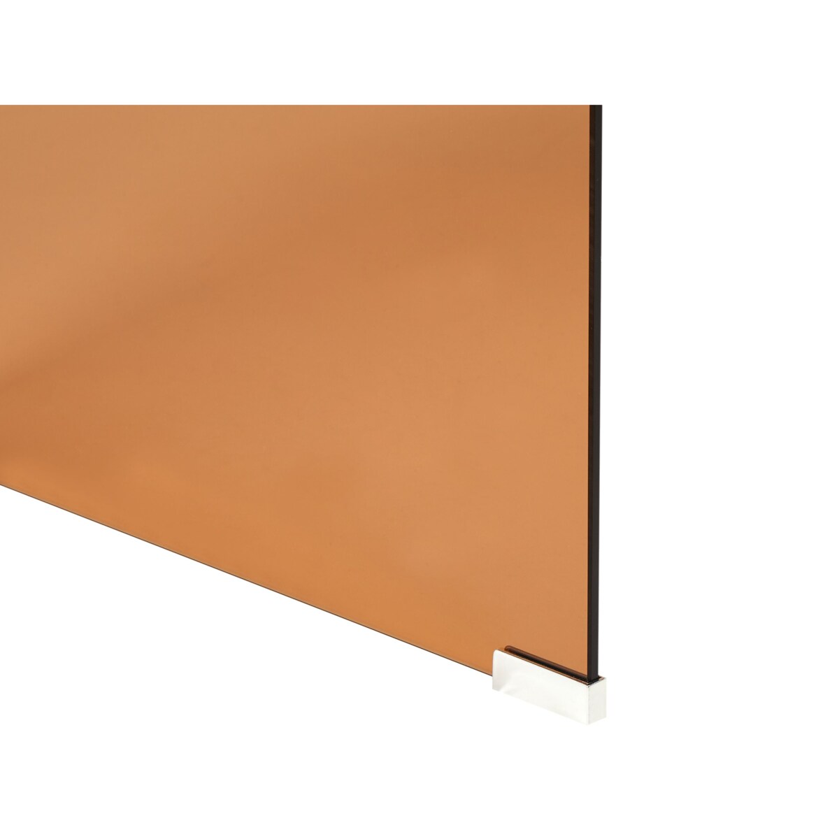 Stolik kawowy KENDALL Szkło hartowane Brązowy