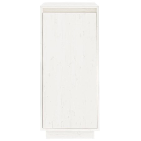 vidaXL Szafka na buty, biała, 35x35x80 cm, lite drewno sosnowe