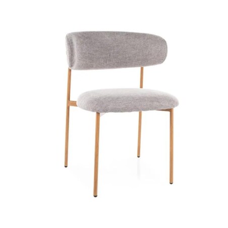 Krzesło tapicerowane ELTON D BREGO szare