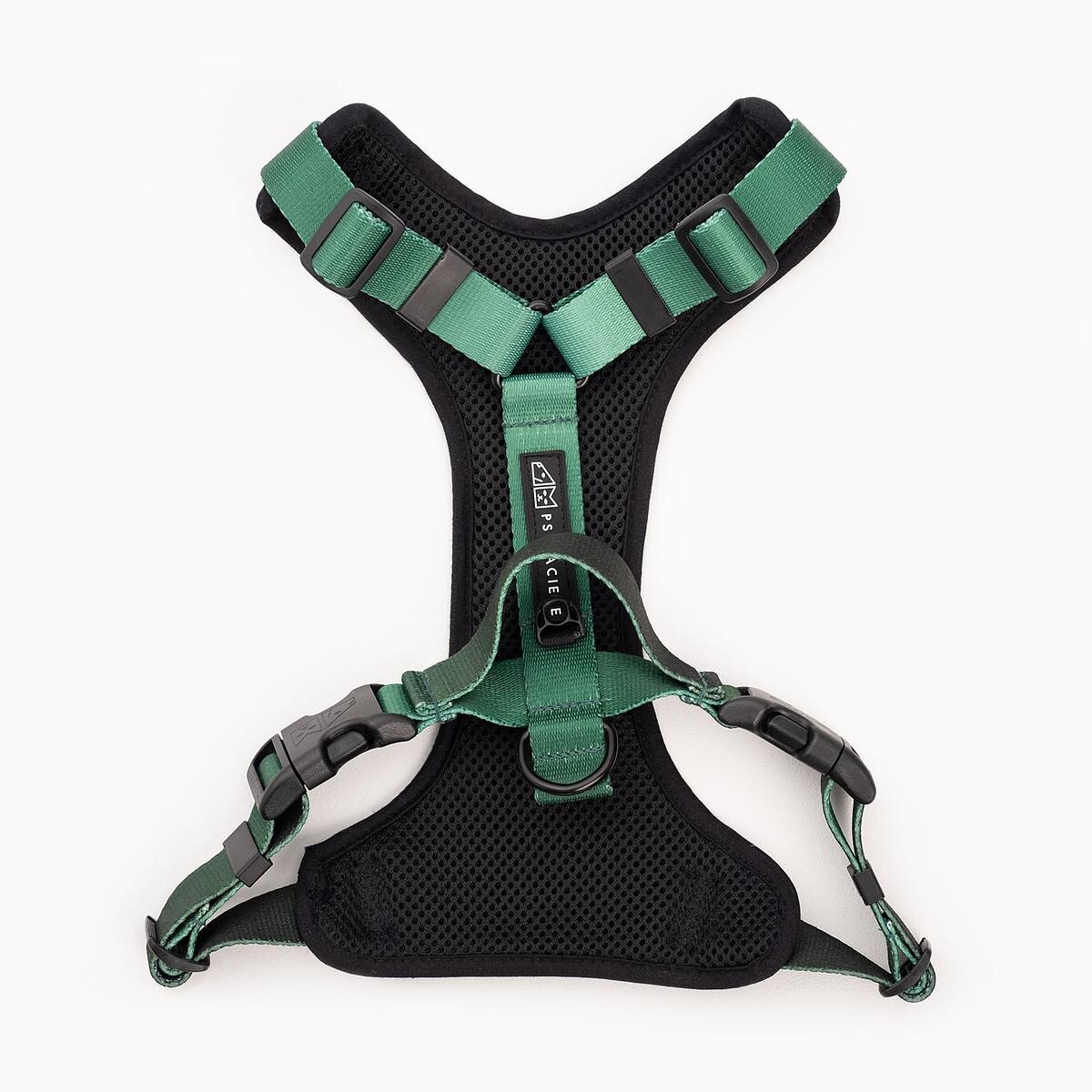 Szelki bezuciskowe dla psa lub kota "Under my ombrella" ZIELEŃ - Szerokość taśmy: 25mm, Rozmiar: XL