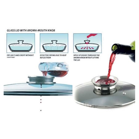 Brytfanna z powłoką marmurową KLAUSBERG 4.5L 32cm 2 elementy