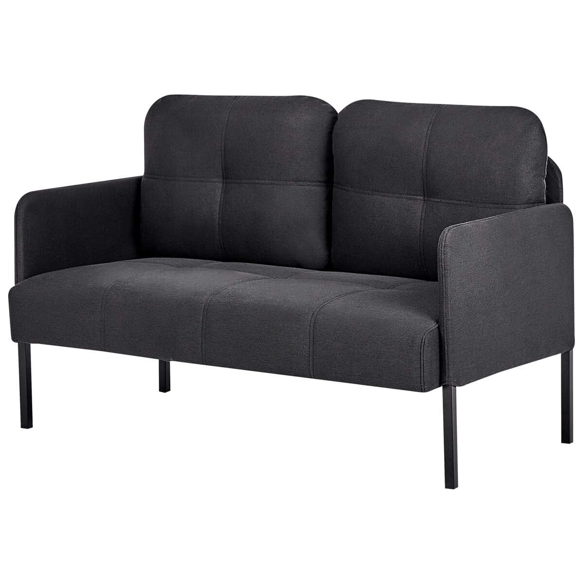 Sofa 2-osobowa ciemnoszara LAHTI