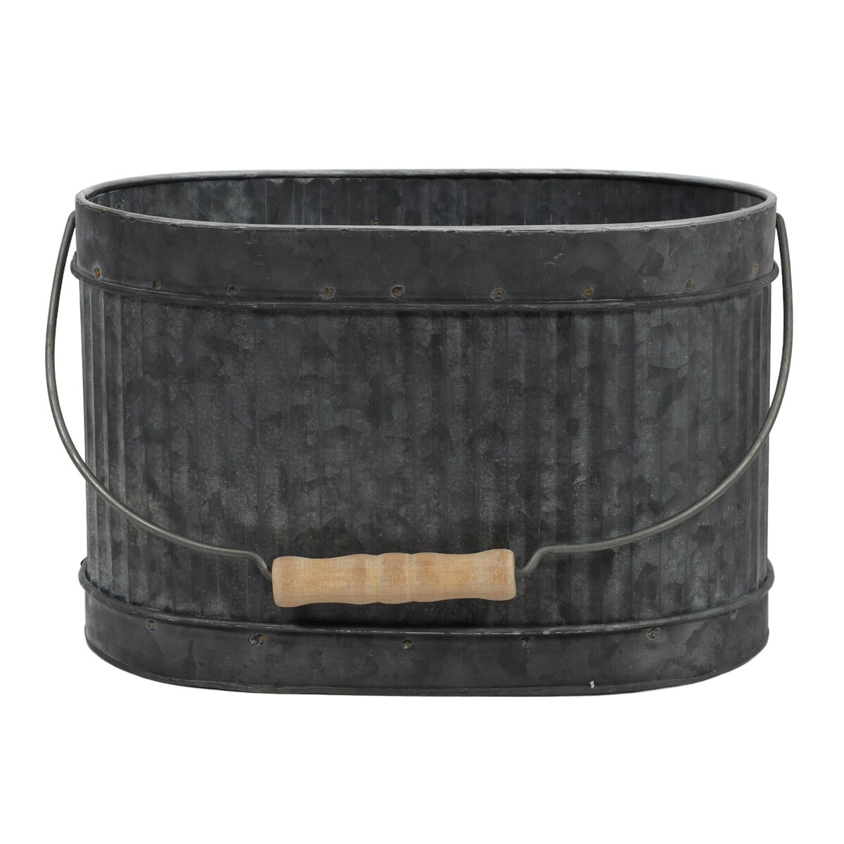 Zestaw metalowych skrzynek na donice, 3 szt. w różnych rozmiarach