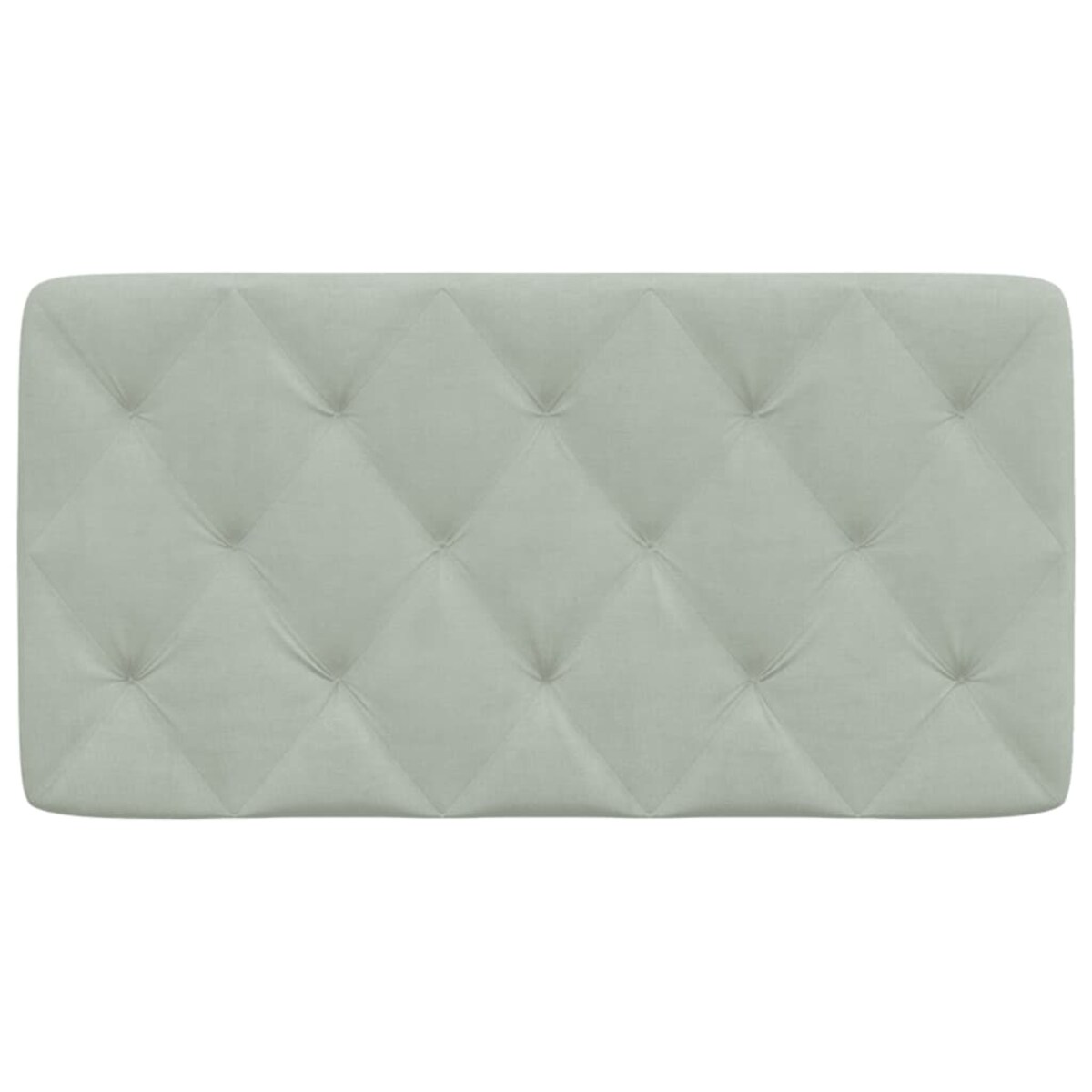 vidaXL Poduszka na wezgłowie, jasnoszara, 100 cm, aksamitna