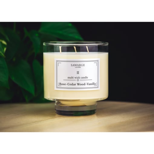 Świeca Zapachowa Sojowa No2 / 50h/Wanilia Róża Drzewo Cedrowe 450g