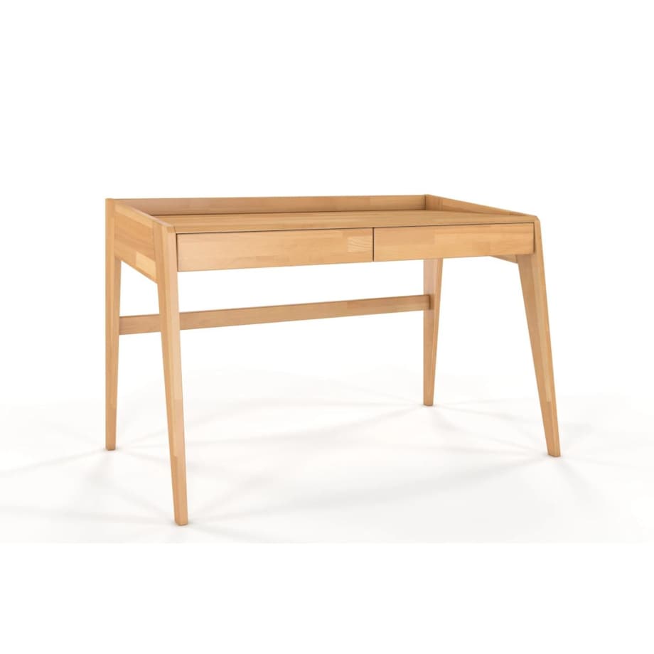 Drewniane bukowe biurko / toaletka z szufladami Visby LISA / kolor naturalny