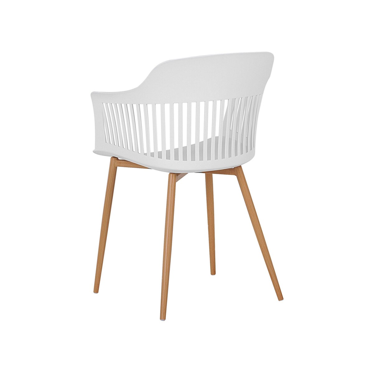 Zestaw 2 krzeseł do jadalni biały BERECA