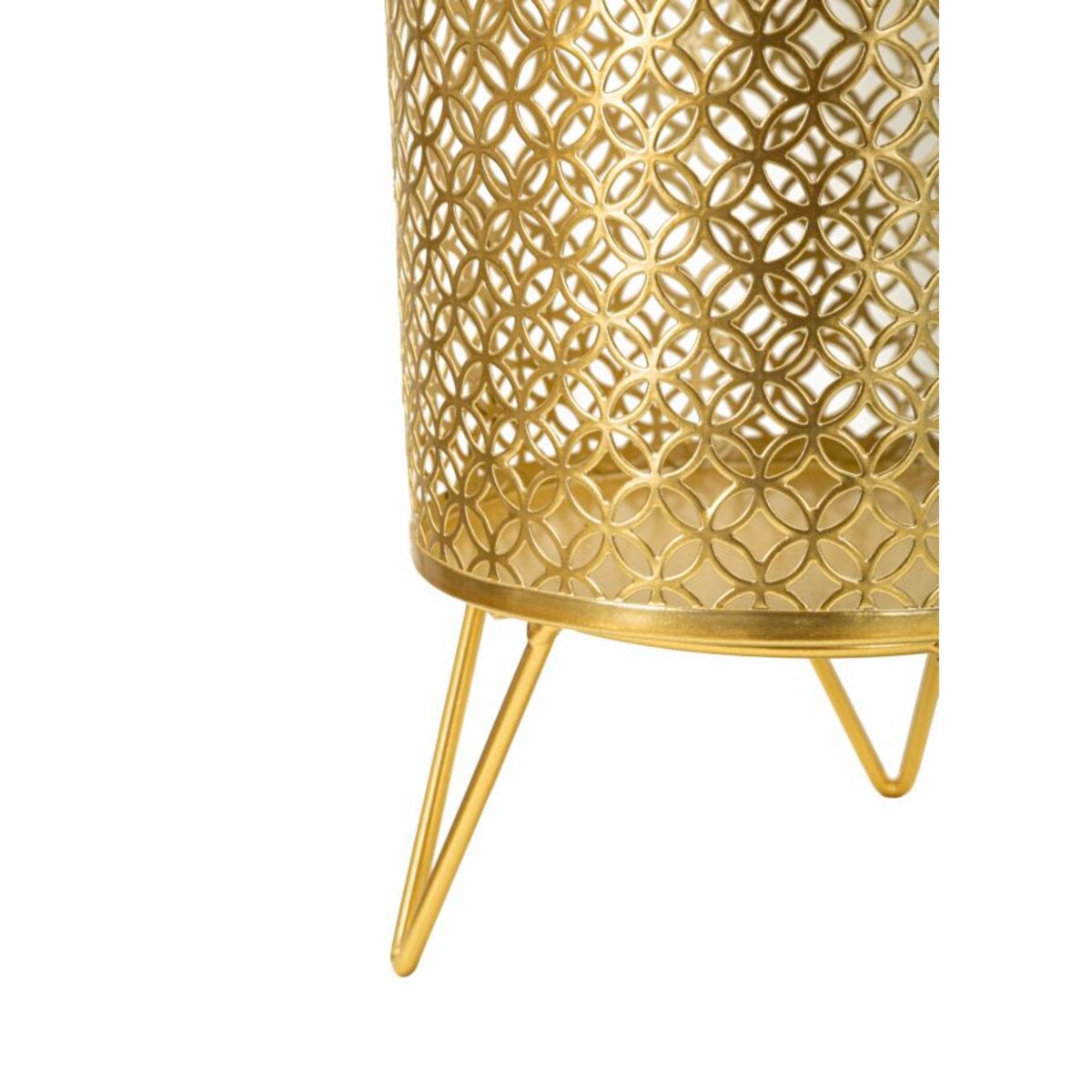 Kwietnik metalowy CECI, zestaw 2 szt., złoty, Ø 16x20 cm