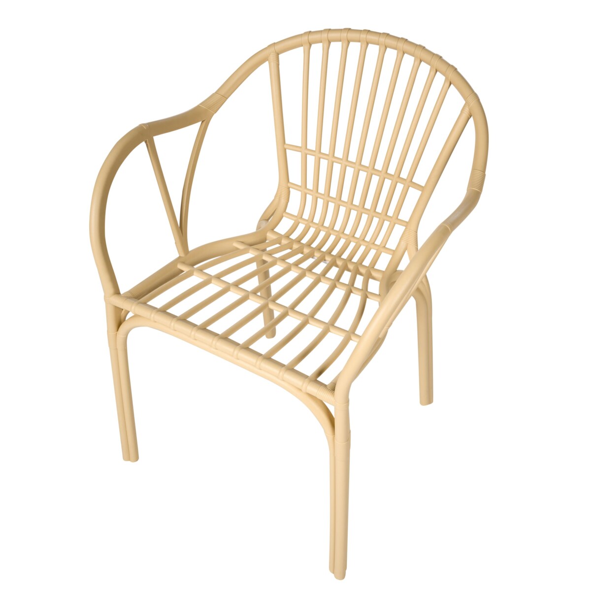 Zestaw 4 krzeseł ogrodowych ANDORA Beżowy