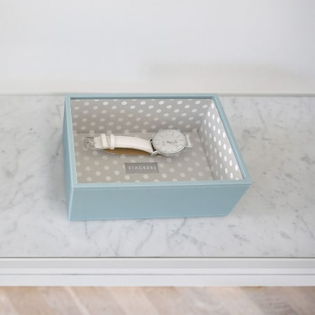 Szkatułka na biżuterię Stackers open mini błękitna