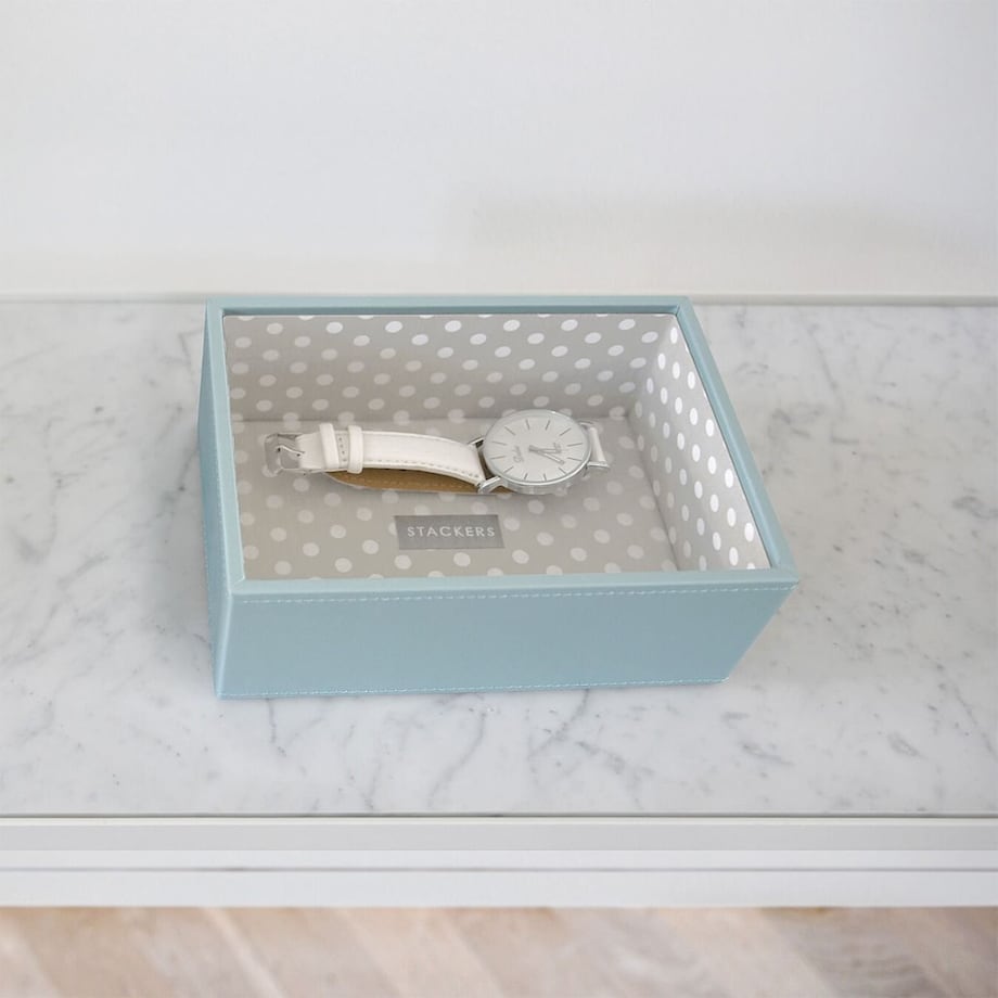 Szkatułka na biżuterię Stackers open mini błękitna
