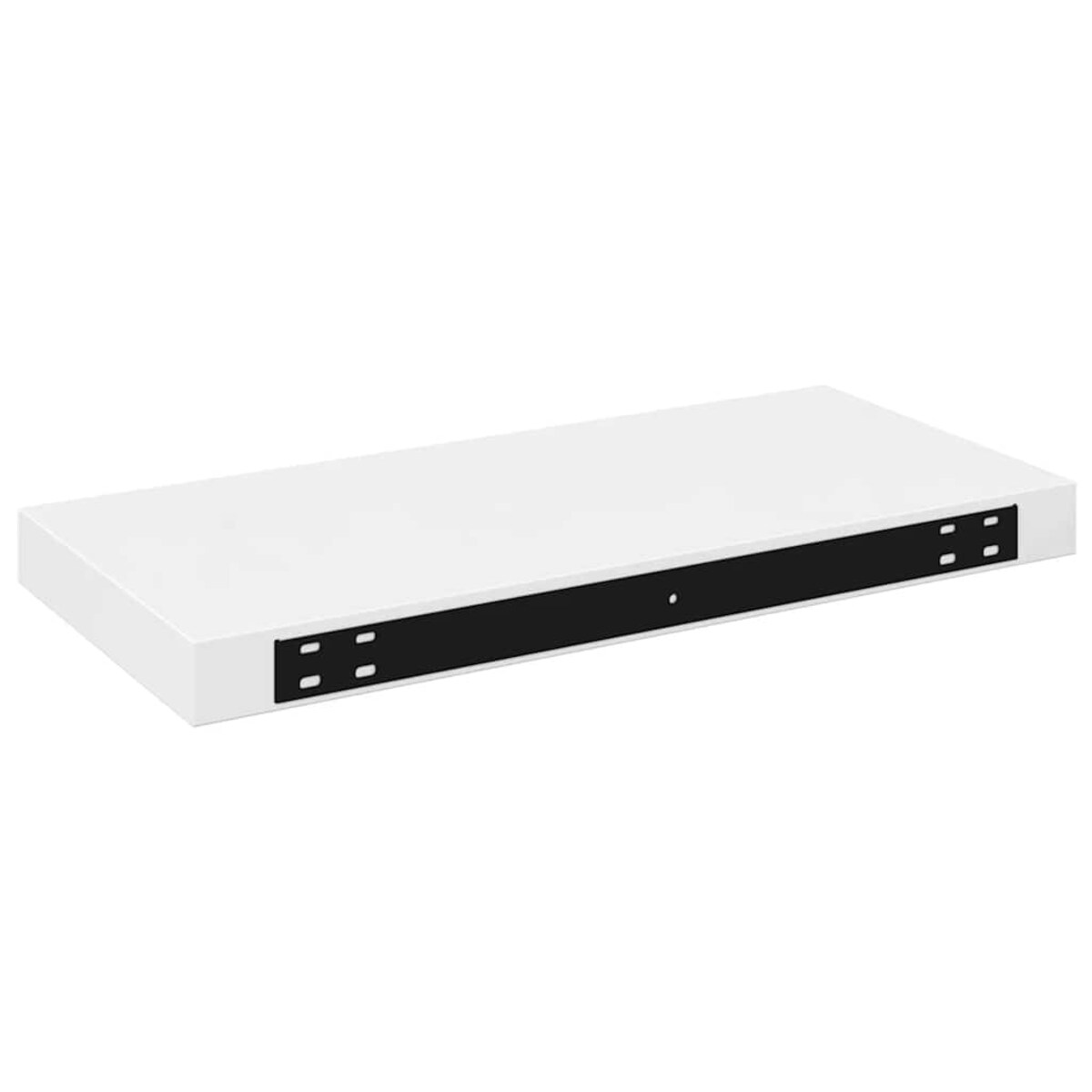 vidaXL Półka ścienna, wysoki połysk, biała, 50x23x3,8 cm, MDF