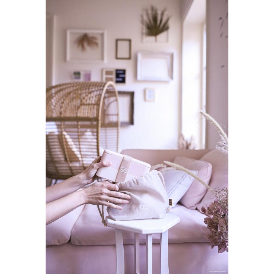 Lunchbag Natural cream M Pochette, 19 x 18 x 10 cm, Monbento