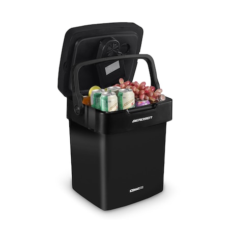 Lodówka turystyczna samochodowa Berdsen Icemax 29L czarna 12V/230V USB funkcja grzania